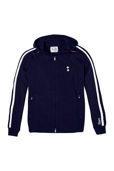 Slam Men's Sweatshirt E53 White/Red/Navy Blue Men's Sweatshirt S106424T00