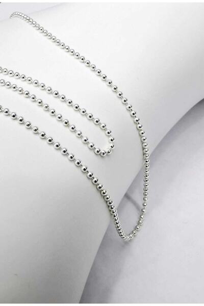 Omar Silver Unisex Top Tırnak Makası 1,9 Mm Gümüş Kolye Zincir
