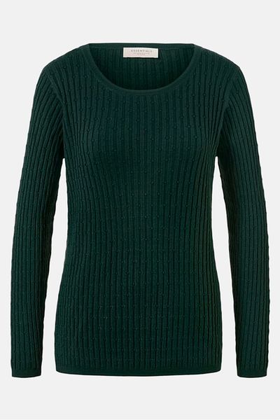 Tchibo Green Chain Braided Sweater