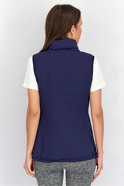 Tchibo Women Mock Neck Hybrid Gilet, Navy Blue