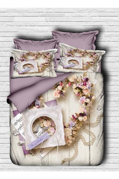 Fabeteks Valentine's Day Gift 3-D Digital Double Duvet Cover Set