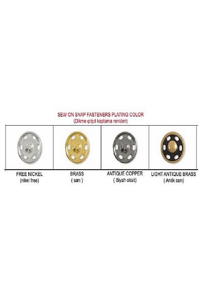 Klinkshop Silver Strut Snap - 17 Mm, 5 Pieces