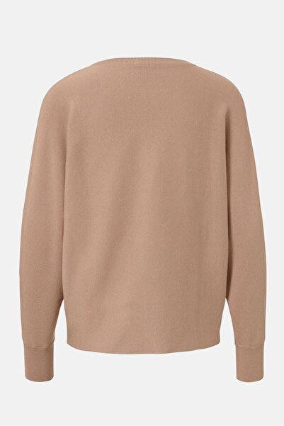 Tchibo Women Crew Neck Knitted Sweater, Tan