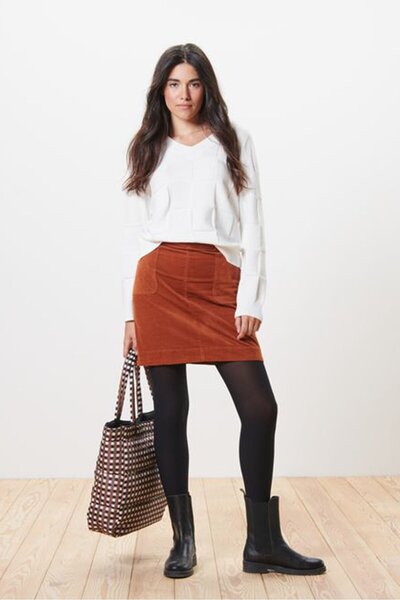 Tchibo Women V-Neck Knitted Sweater, Off White