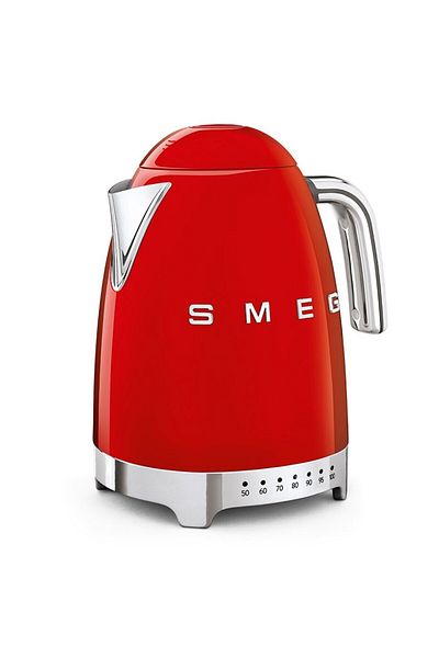 SMEG Klf04Rdeu Heat Adjustable Red Kettle