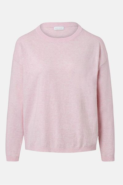 Tchibo Women Heather Long Sleeve Sweater, Pink
