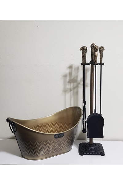 KOCHER ŞÖMİNE AKSESUAR SETİ GOLD 2025/60