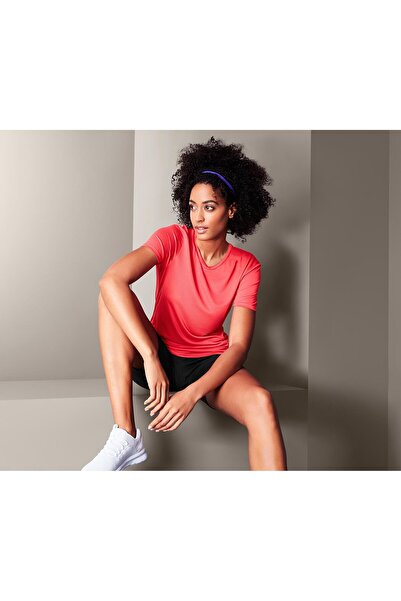 Tchibo Women Sportswear Fit Short Sleeve Outdoor Top, Orange