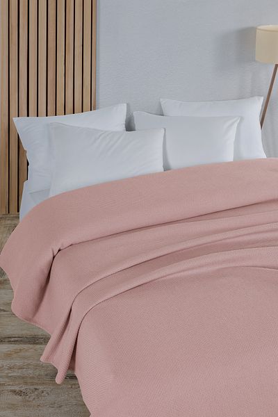 Evim Cotton Honeycomb Light Powder Multi-Purpose Bedspread Double - 200X230 cm