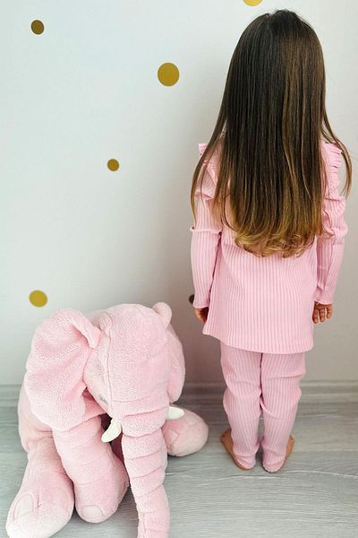 Breeze Girl's Tights Set Butterfly Embroidered Text Printed 2-6 Years, Pink