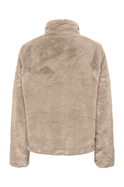 ONLY Onlnewvida 15295423 Humus Faux Fur Γυναικείο δερμάτινο παλτό και μπουφάν - CC Otw