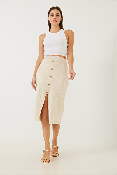 Bianco Lucci Жіноча трикотажна спідниця на ґудзиках 85001004