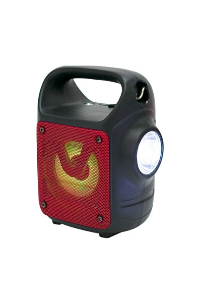 SIGHTZER Led Işıklı Bluetooth Hoparlör Usb Sd Kart Aux Mikrofon Girişli El Fenerli Kablosuz Hoparlör