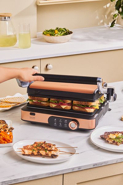 Karaca Copper Gastro Gourmet Grill and Toaster - 2000W, 6 Slice Capacity
