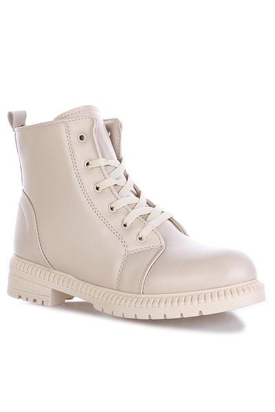 Twingo Twingo 8125 Beige Women's Water Cold Resistant Anti-Slip Sole Zippered Boots