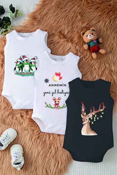 ADABEBEK Baby Mother New Year Gift Printed Cotton Snap Body 10123-10135-10139