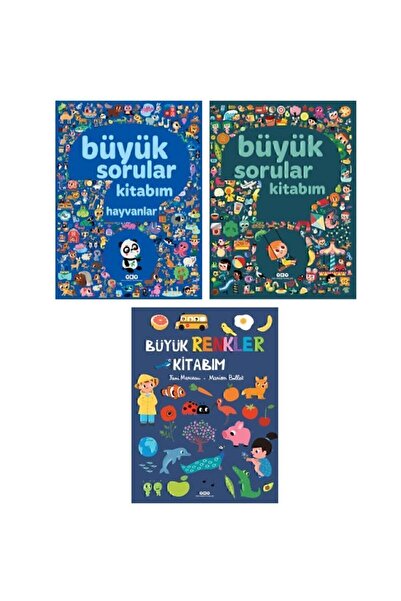Yapı Kredi Yayınları Büyük Renkler + Büyük Sorular + Büyük Sorular Hayvanlar Kitabım 3'lü Set