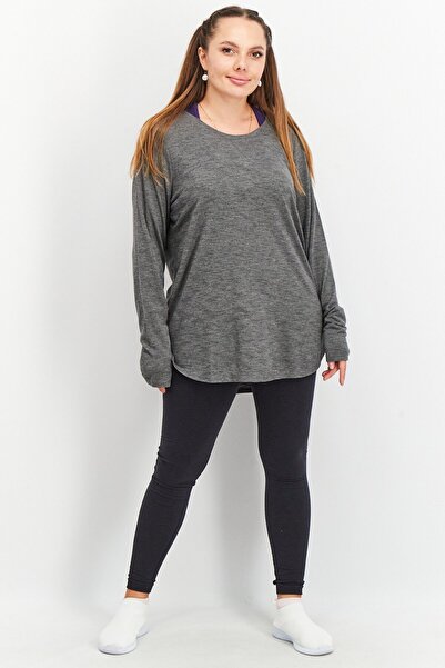 Tchibo Women Sportswear Fit Long Sleeve Training Top, Grey