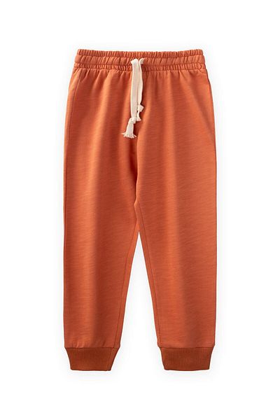Cigit Seasonal Basic Tracksuit 2-10 Years Orange