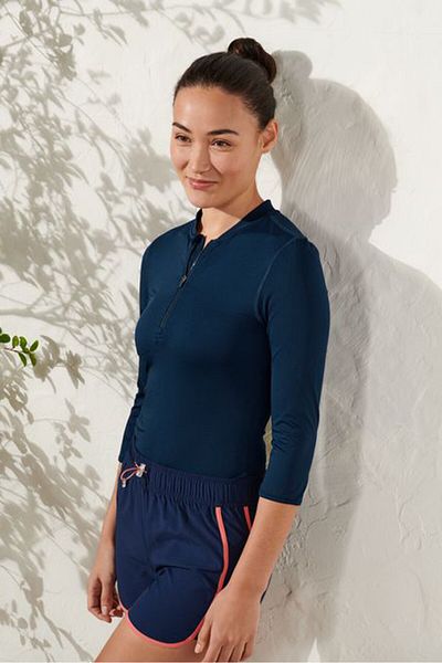 Tchibo Women Regular Fit Long Sleeves Training Top, Navy
