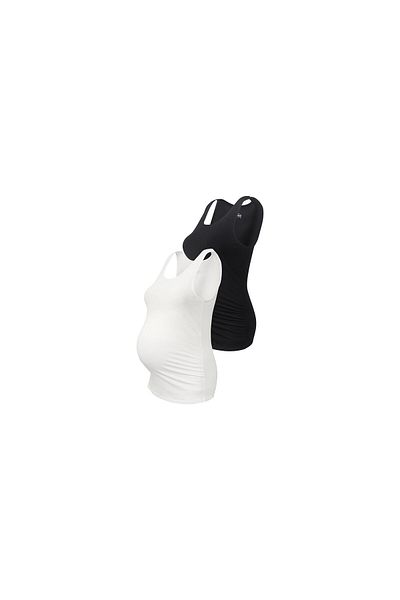 Tchibo Maternity 2 Pcs Plain Tops, White
