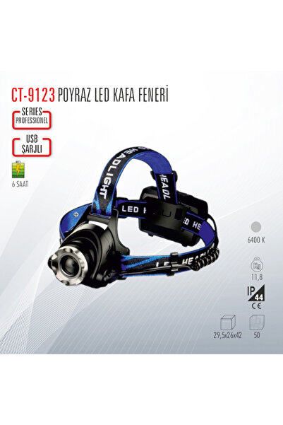 Cata CT-9123 LED KAFA FENERİ
