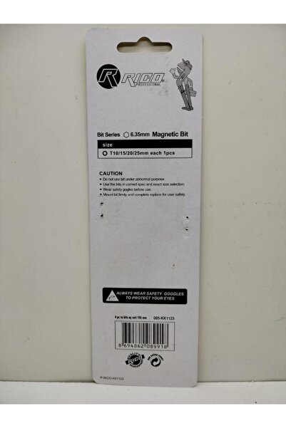 Rico Mıknatıslı Torx Bits Uç Seti 4 Parça Kk1123