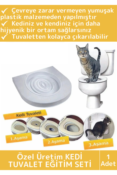 Wintoup Premium Kedi Klozet Alıştırma Kapağı Kum Kabı WC Yavru Yetişkin Kedi ...