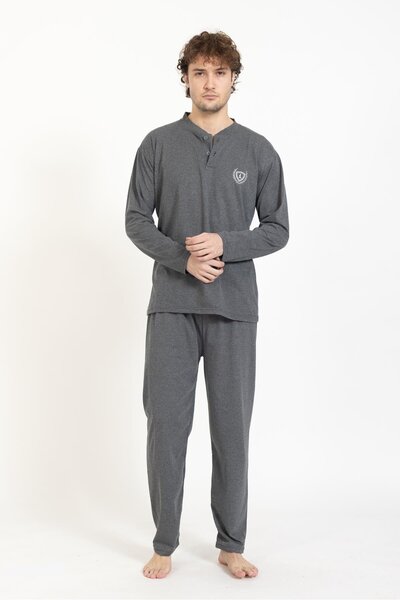 Lukitus Ανδρικό σετ πιτζάμες Oversize Oversize από βαμβάκι