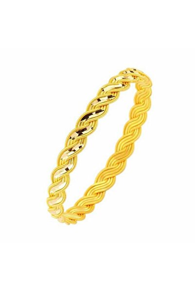 ALTINBEYI 22 Ayar Altın Bilezik Örgü Model Aynalı 22 Gram (4mm Enli) ABY22BZ058