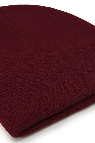 Levi's Men's Vintage Logo Printed Modern Beret Beanie