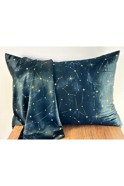 ICON SILK Față de pernă 100% mătase 1 bucată 50cm*70cm (Noapte înstelată)