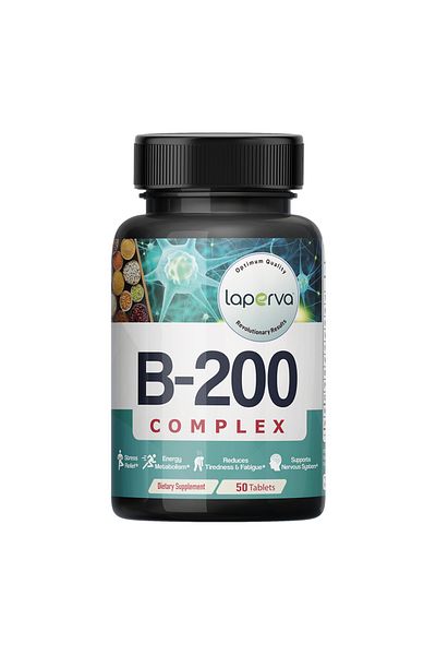 Laperva Vitamin B 200 Complex, 200 mg, 50 Tablets