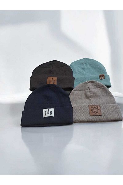 Natural Men's Folded Beret
