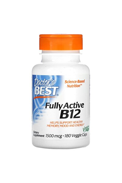 Doctor's Best Fully Active B12, 180 Veggie Capsules, 1500 mcg 5000 IU