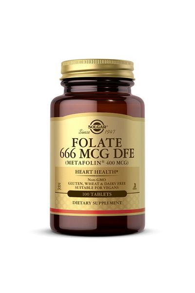 Solgar Folate, 666 mcg Dfe, 100 Tablets