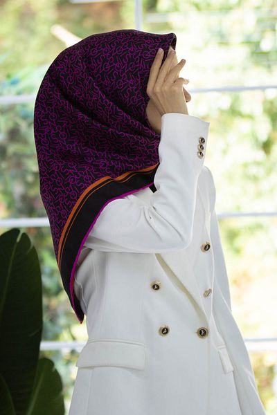 Levidor Φούξια Twill Σατέν Εσάρπα - Vissona 51791