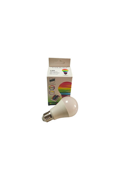 Uzlight Uzled 10W A60 E27 Rgb Kumandalı Renkli LED Ampul
