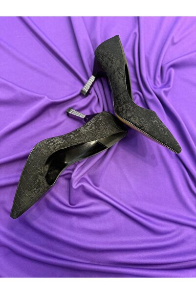 MİSS PARK MODA VİZON SÜET KROKA STİLETTO