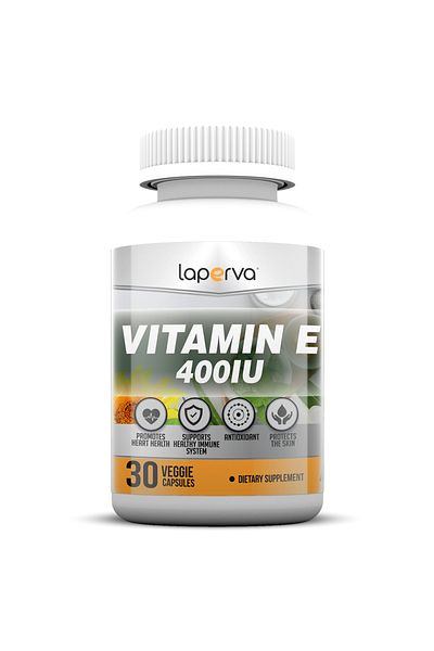 Laperva Vitamin E, 30 Veggie Capsules, 400 IU