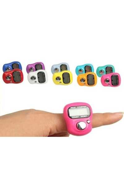 Vi Caro 3 Adet Yüzük Zikirmatik Sayaç Karışık Renk Tesbih Çekme Salavat Ve Zi...