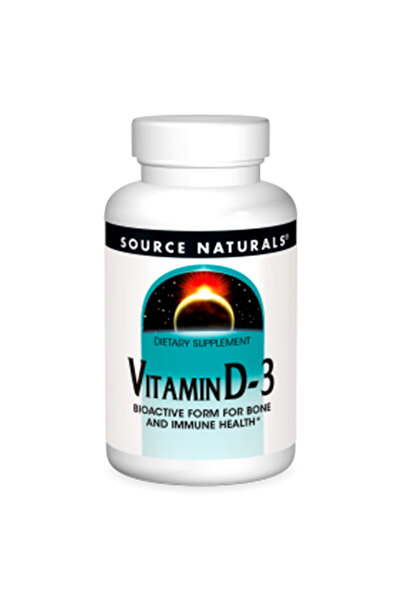 source naturals فيتامين د-3، 200 قرص، 1000 وحدة دولية