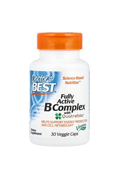 Doctor's Best Doctor’s Best Fully Active B Complex, 30 Veggie Capsules