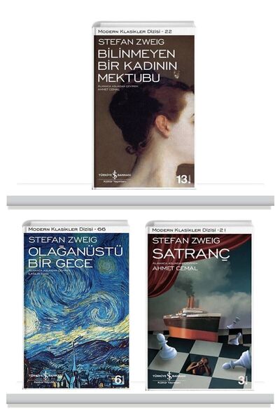 TÜRKİYE İŞ BANKASI KÜLTÜR YAYINLARI Bilinmeyen Bir Kadının Mektubu- Olağan Üstü Bir Gece- Satranç Set