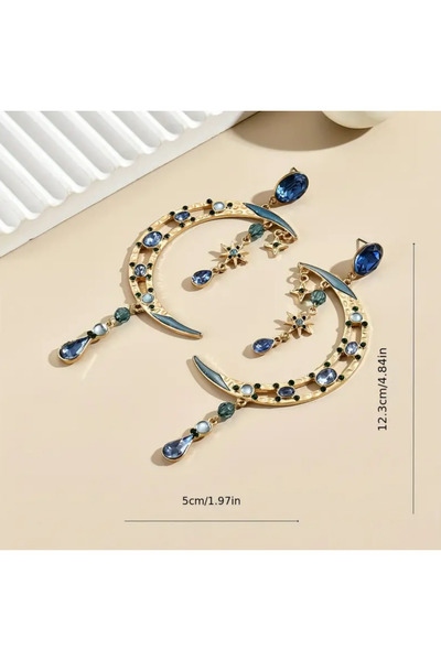 TAKİŞKO AY MODEL BÜYÜK TASARIM KÜPE