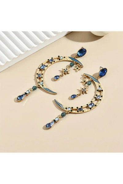 TAKİŞKO AY MODEL BÜYÜK TASARIM KÜPE