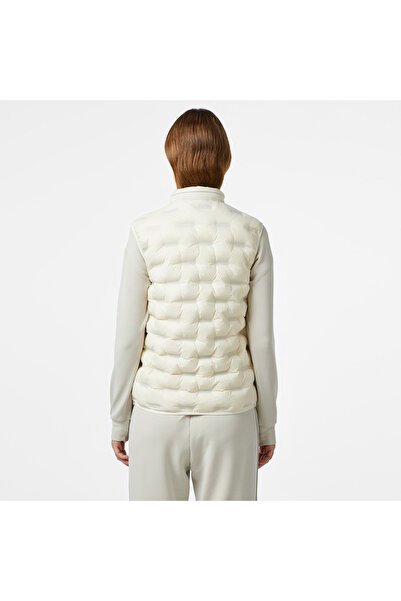 Lacoste Kadın Kapitone Regular Fit Kapüşonlu Beyaz Yelek