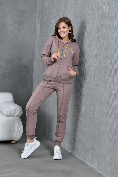 The Besso Комплект анцуг с бродирани ципове с 2 нишки - памучно спортно облекло