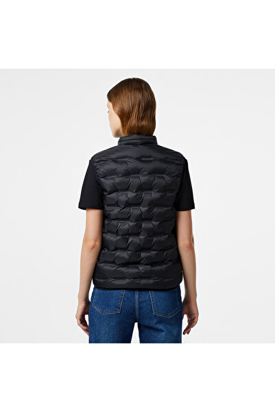 Lacoste Kadın Kapitone Regular Fit Kapüşonlu Kapitone Siyah Yelek