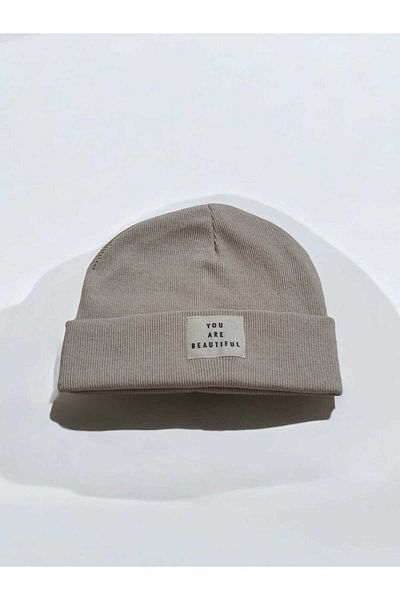 Natural Children's Folded Beret